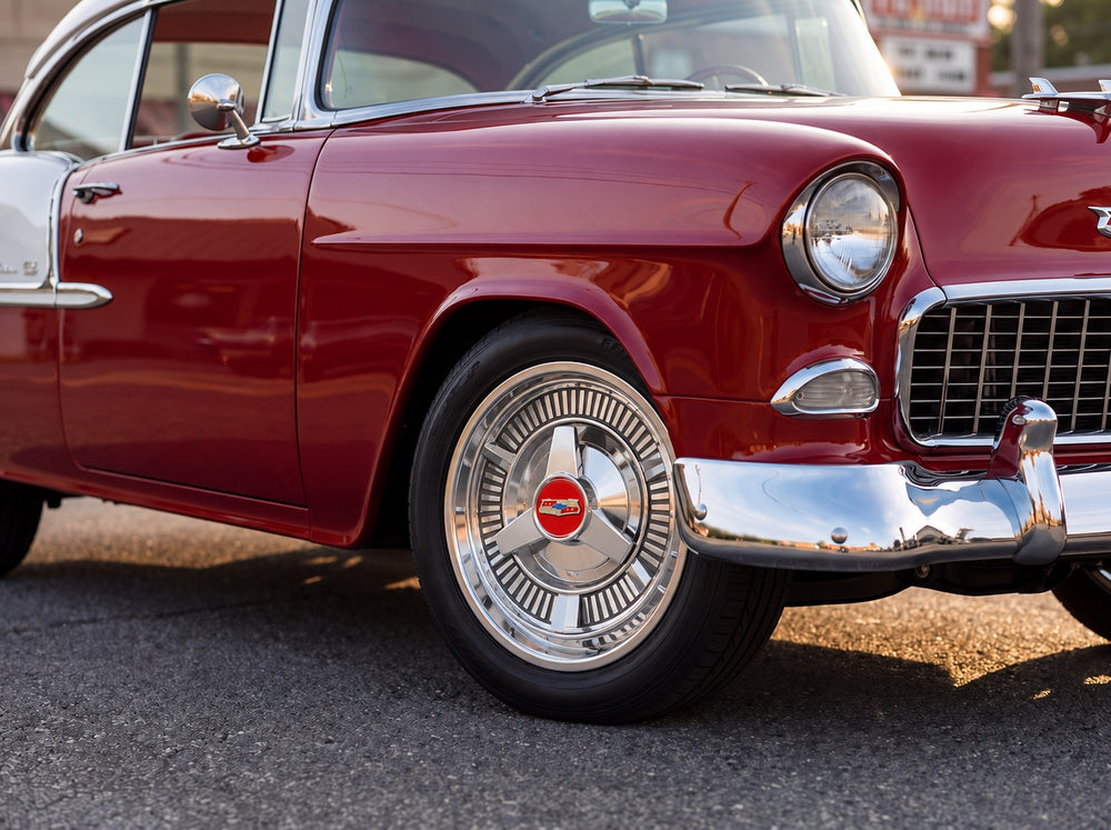Bel Air, wheel detail with 58 Hubcap Wheel wheels