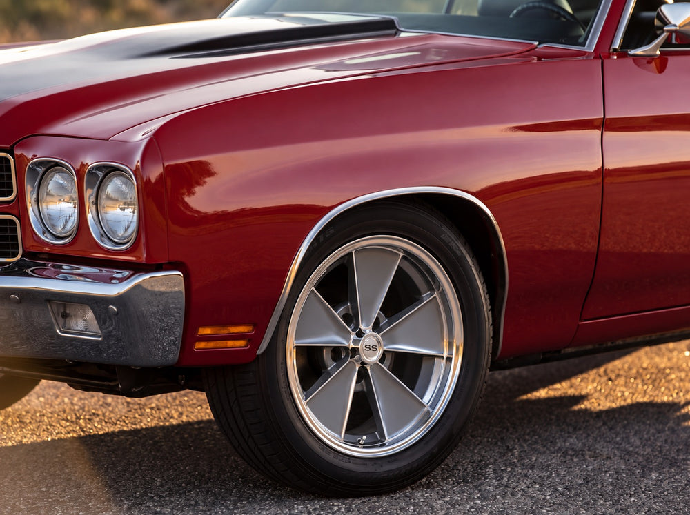 Chevelle, wheel detail with Heritage Mag wheels