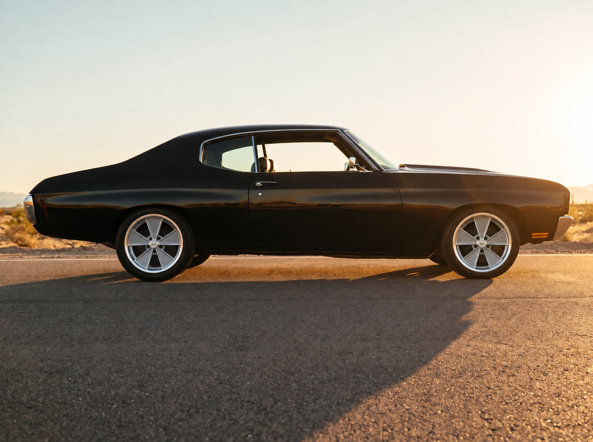 Chevelle, on the open road with Heritage Mag wheels