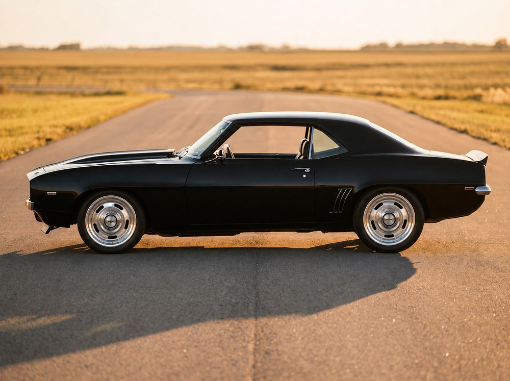 Camaro, on the open road with Rally 17" wheels