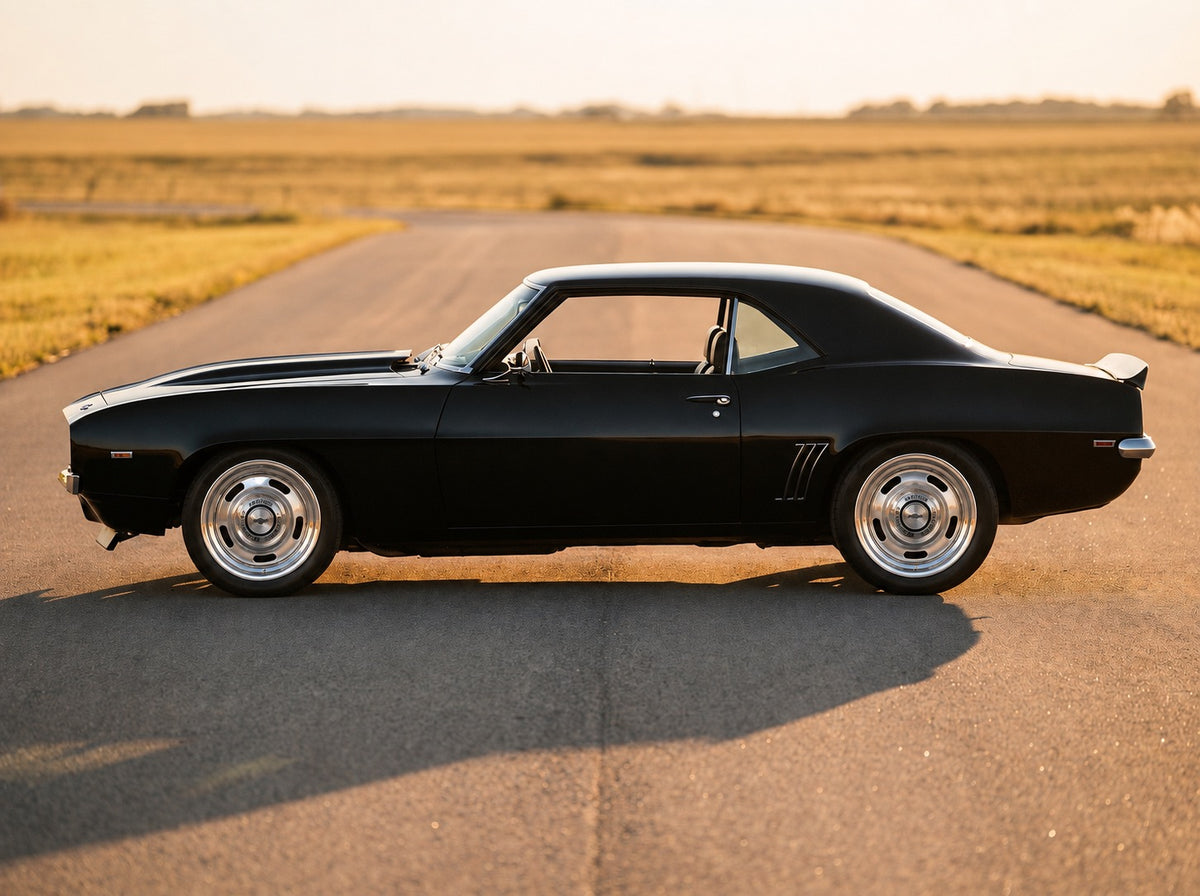 Camaro, on the open road with Rally 17" wheels