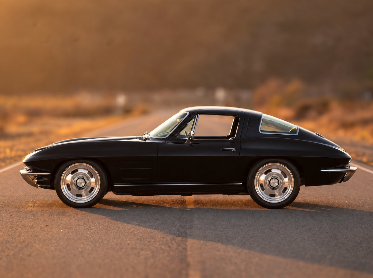 Corvette, on the open road with Rally 17" wheels