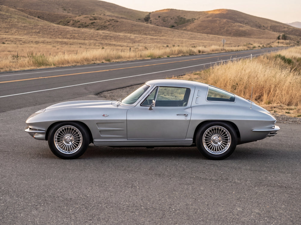 1963 split-window coupe with Turbine 17" wheels