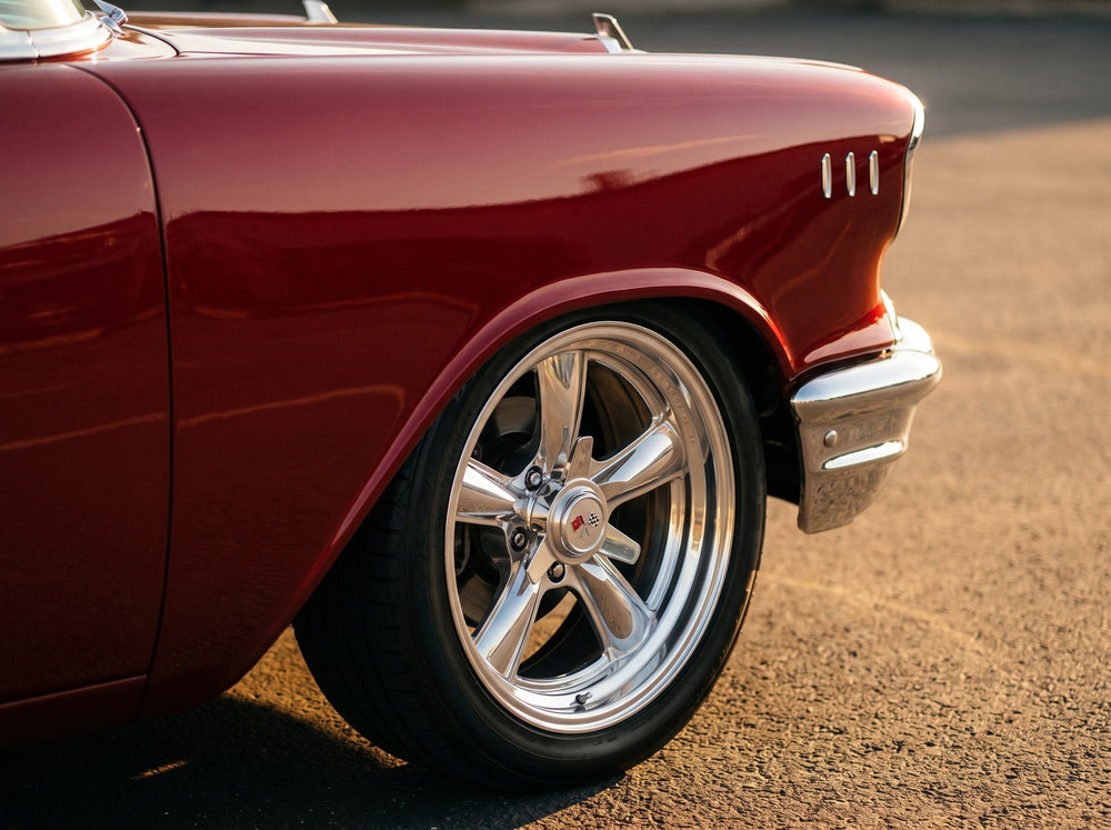 Bel Air, wheel detail with Heritage 5 wheels