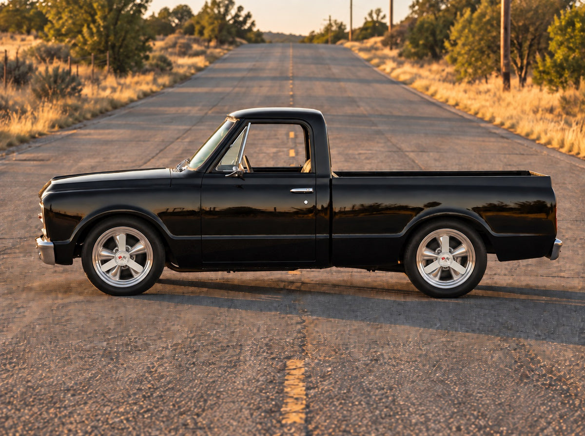 C10, on the open road with Heritage 5 wheels