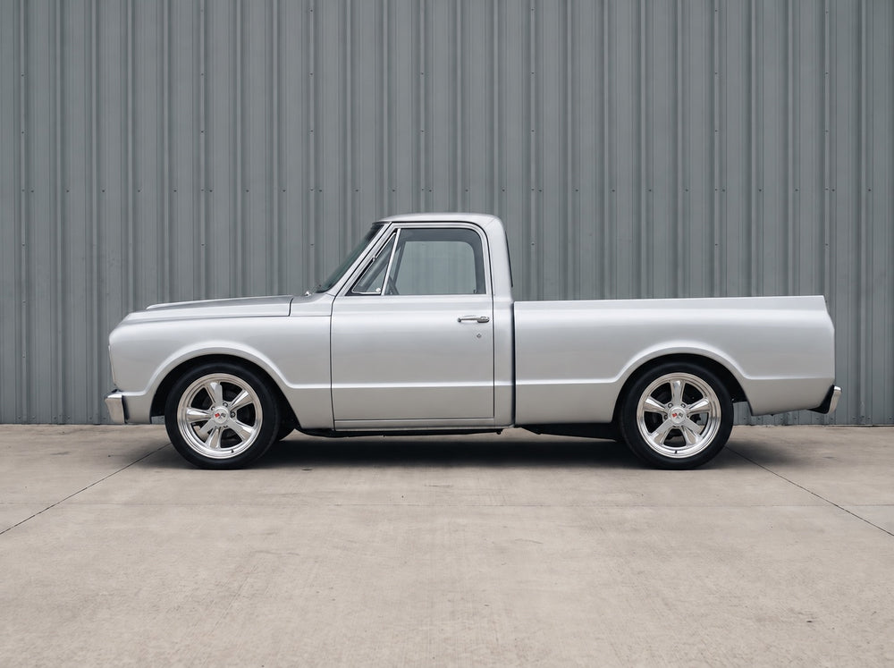 C10, outside the shop with Heritage 5 wheels