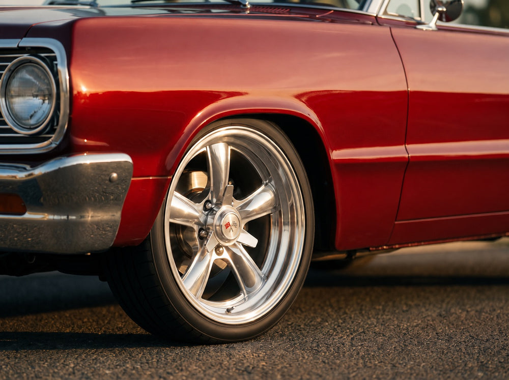 Impala, wheel detail with Heritage 5 wheels
