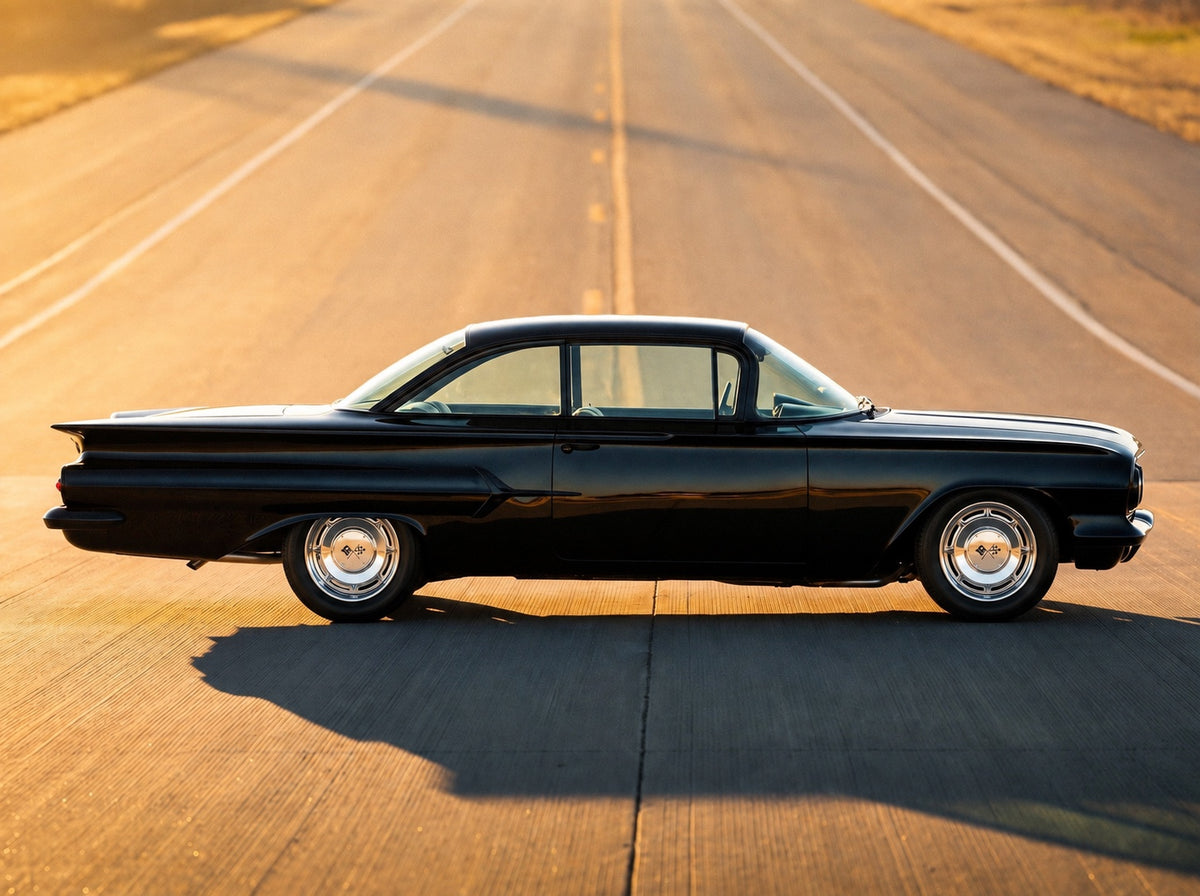 1960 Impala, on the open road with 60 SS wheels