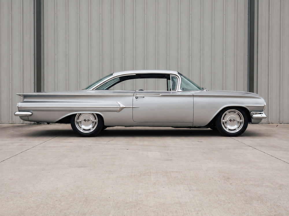 1960 Impala, outside the shop with 60 SS wheels
