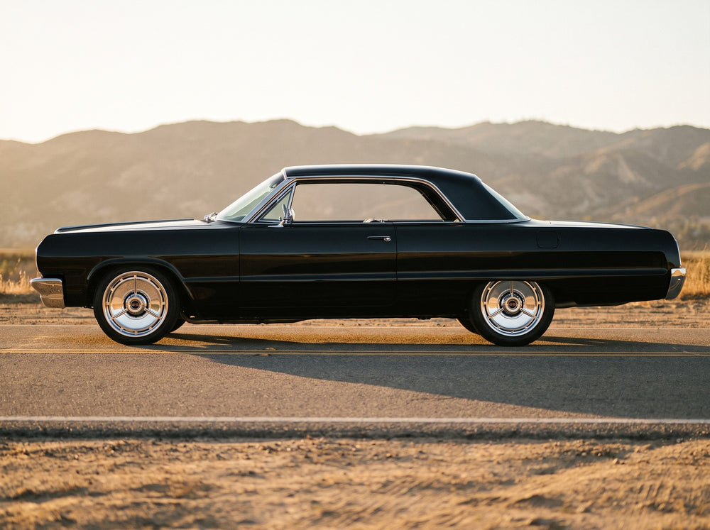 1964 Impala, on the open road with 64 SS wheels