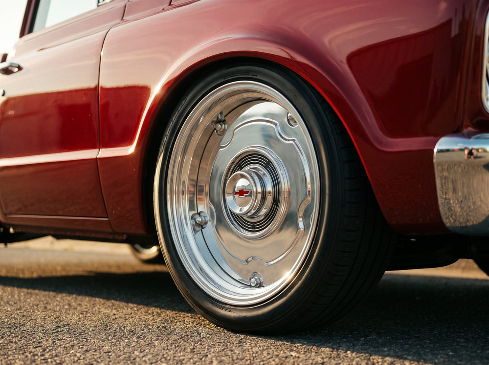 1967 C10, wheel detail with C10 Hubcap Wheel wheels