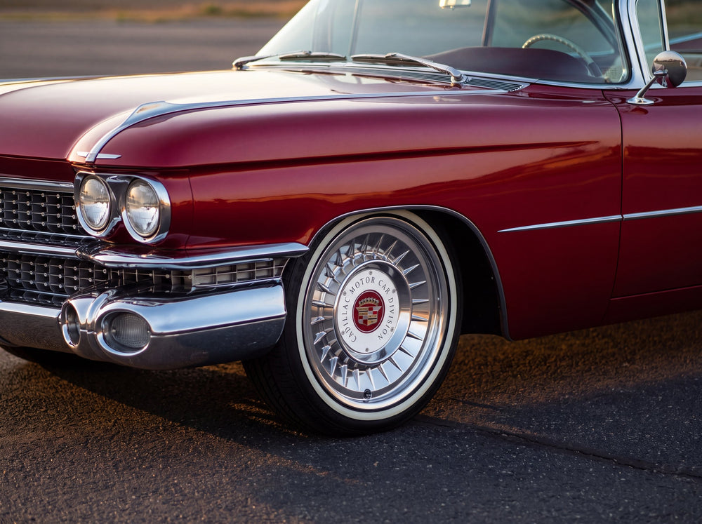 1959 Coupe de Ville, wheel detail with 59 Cadillac wheels