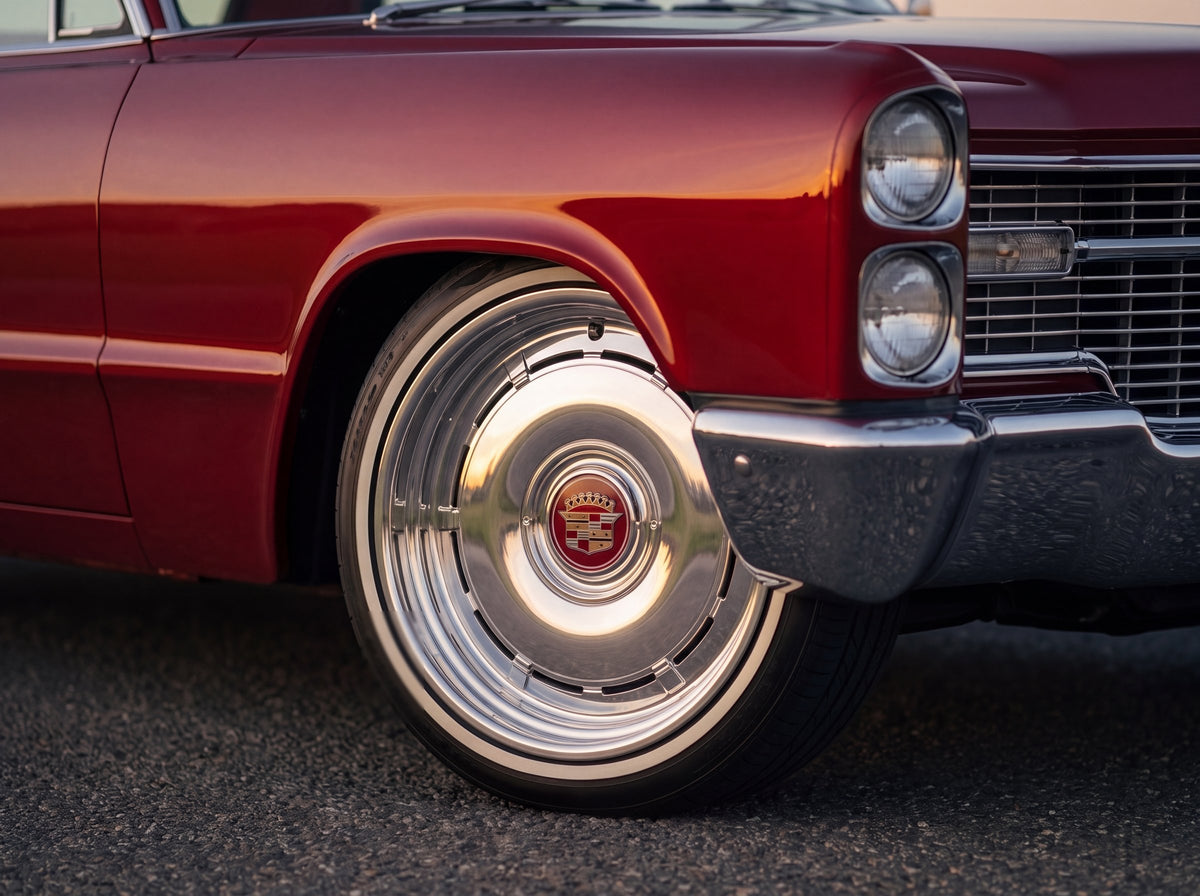1966 Coupe de Ville, wheel detail with 66 Cadillac wheels