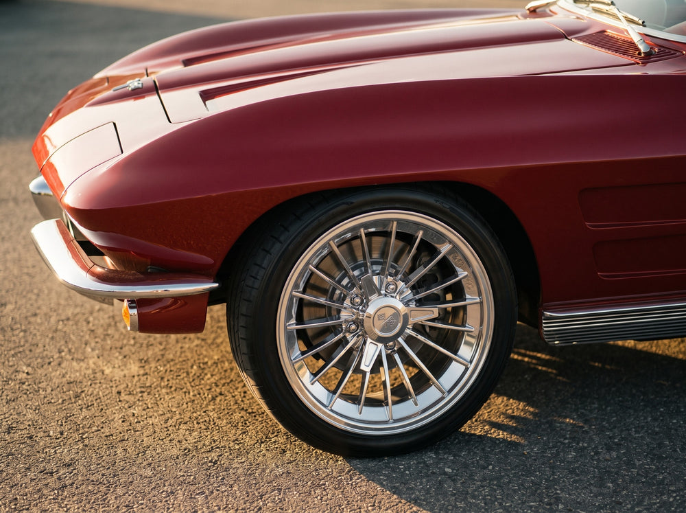 1964 Corvette Sting Ray, wheel detail with Stripper 17" wheels