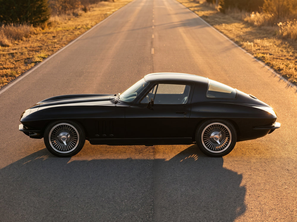 1966 Corvette Sting Ray, on the open road with KO 17" wheels