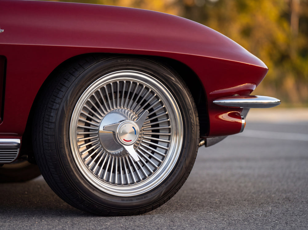 1966 Corvette Sting Ray, wheel detail with KO 17" wheels