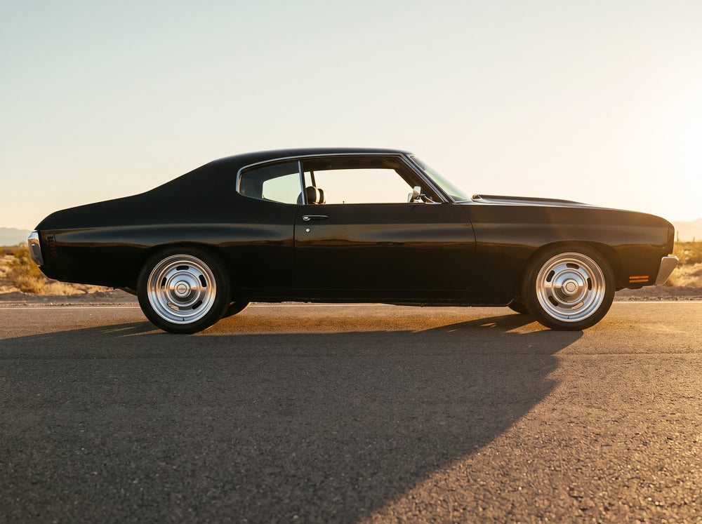 1970 Chevelle, on the open road with Rally 17" wheels
