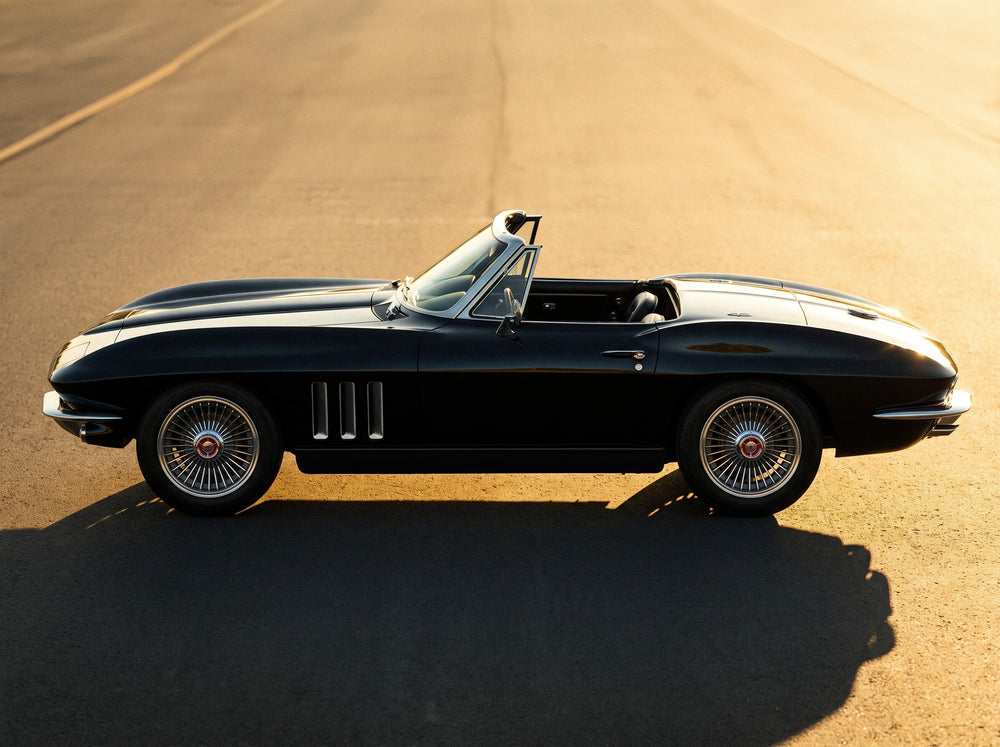 1965 Corvette Sting Ray, on the open road with Starburst 17" wheels