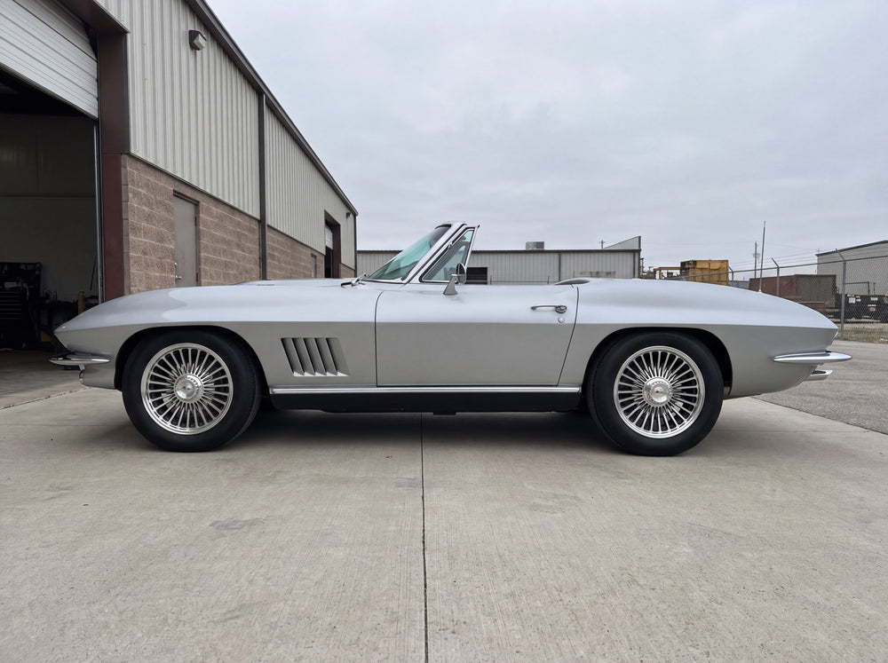 1967 Corvette Sting Ray, outside the shop with Starburst II wheels