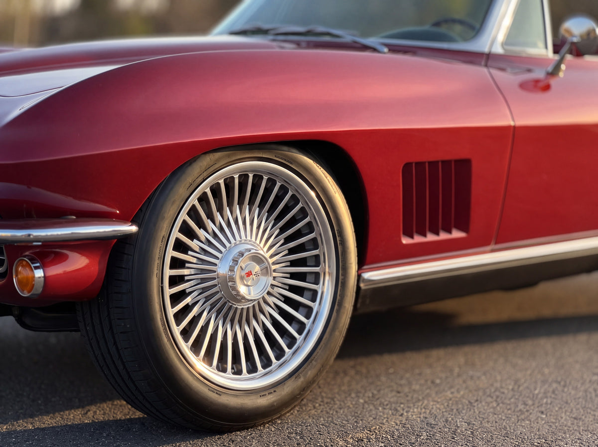 1967 Corvette Sting Ray, wheel detail with Starburst II wheels