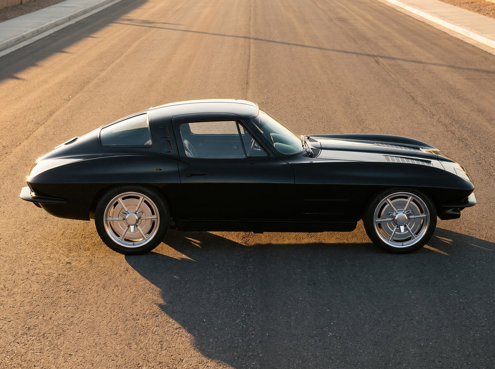 1963 Corvette Sting Ray, on the open road with C2 63 - 17” wheels