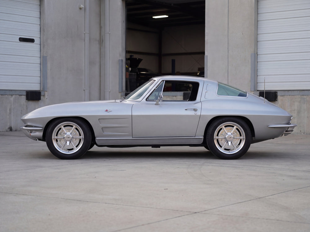 1963 Corvette Sting Ray, outside the shop with C2 63 - 17” wheels