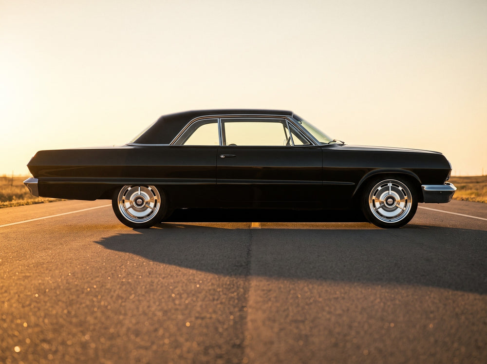 1963 Impala, on the open road with 63 SS wheels