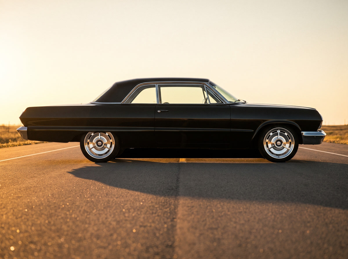 1963 Impala, on the open road with 63 SS wheels