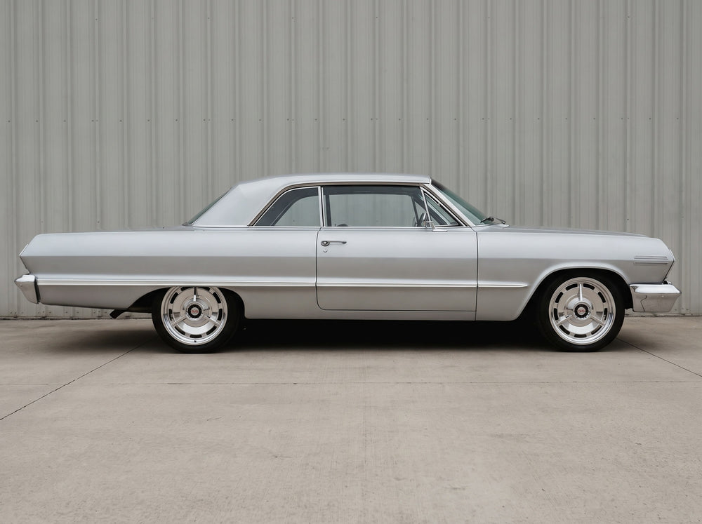 1963 Impala, outside the shop with 63 SS wheels