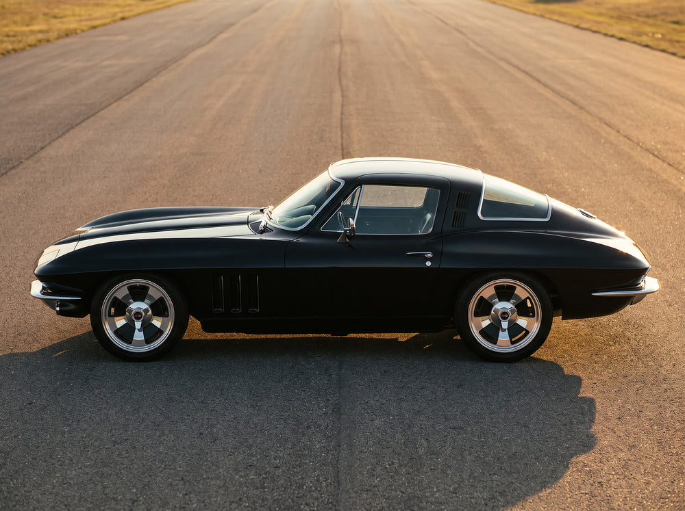 1966 Corvette Sting Ray, on the open road with C2 66 - 17" wheels