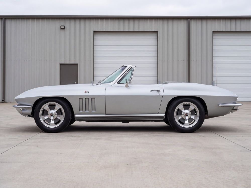 1966 Corvette Sting Ray, outside the shop with C2 66 - 17" wheels