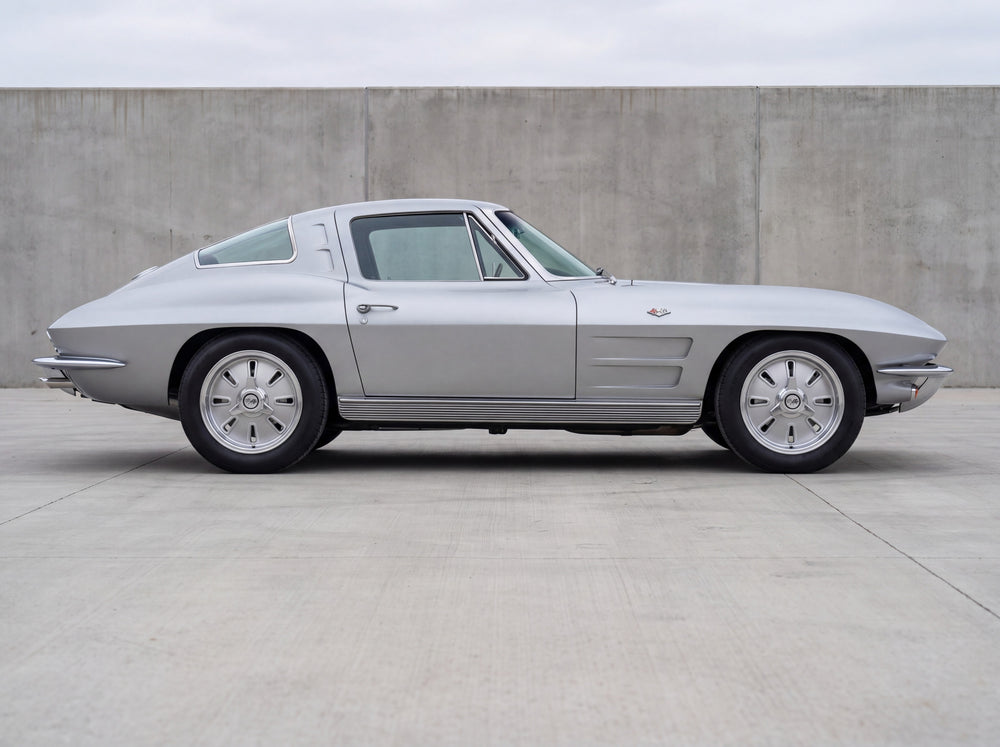 1964 Corvette Sting Ray, outside the shop with C2 64 - 17" wheels